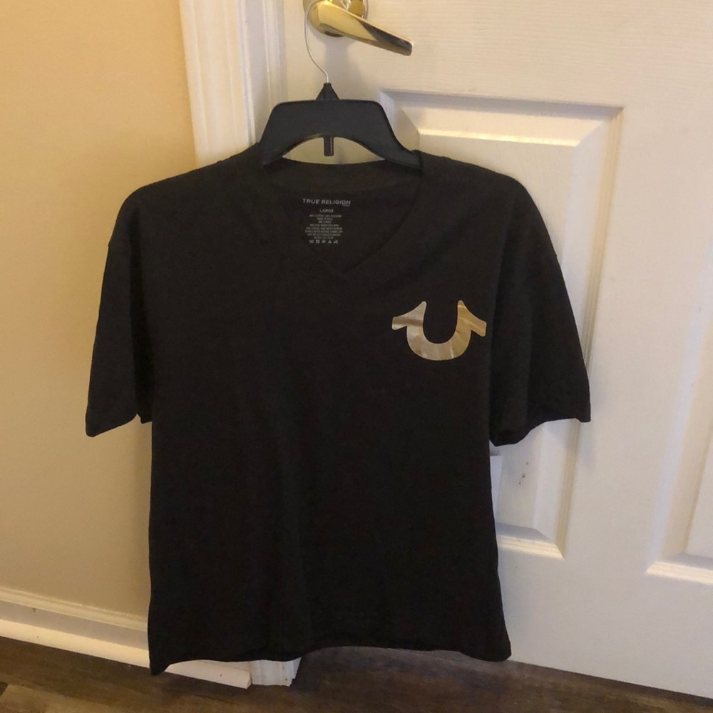 True religion men’s black T-shirt